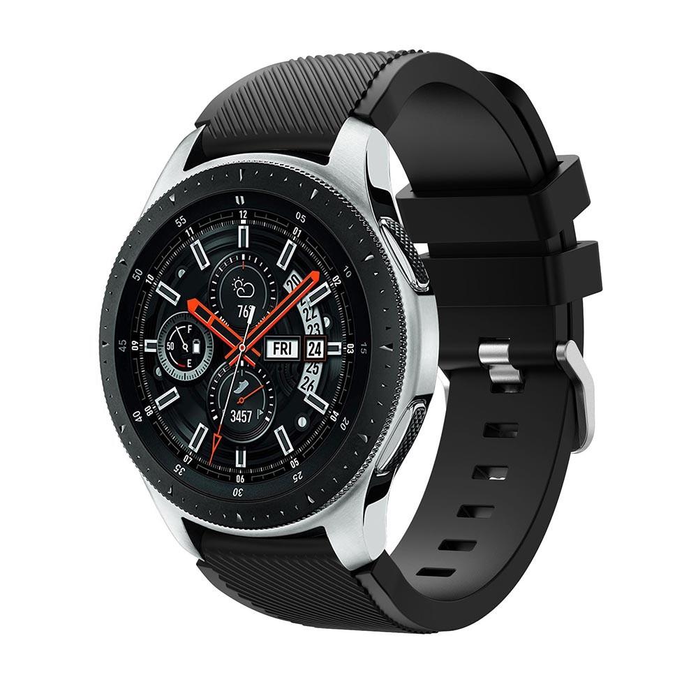 Correa de silicona para Samsung Galaxy Watch 46mm, Negro