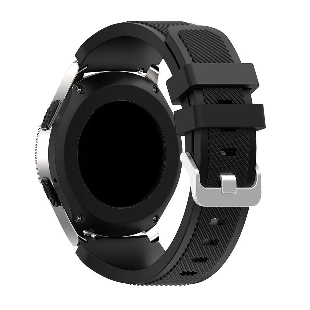Correa de silicona para Samsung Galaxy Watch 46mm, Negro