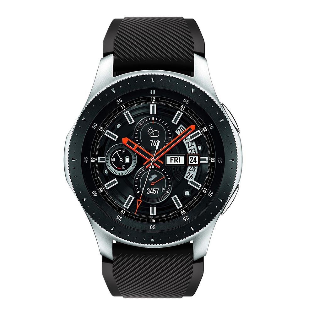 Correa de silicona para Samsung Galaxy Watch 46mm, Negro