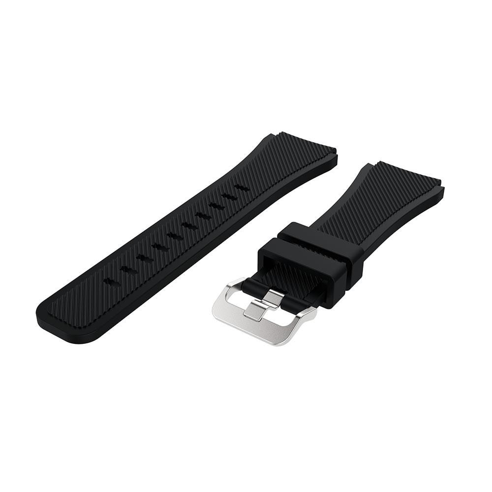 Correa de silicona para Samsung Galaxy Watch 46mm, Negro