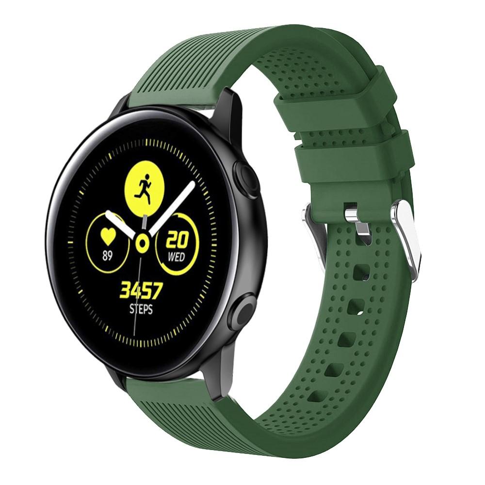 Correa de silicona para Samsung Galaxy Watch 42mm/Watch Active, verde
