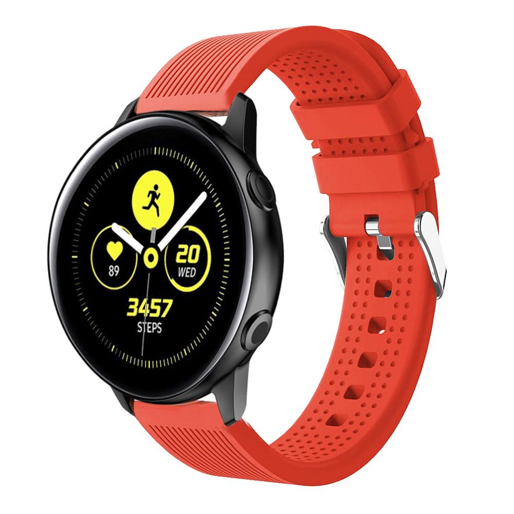 Correa de silicona para Samsung Galaxy Watch 42mm/Watch Active, rojo