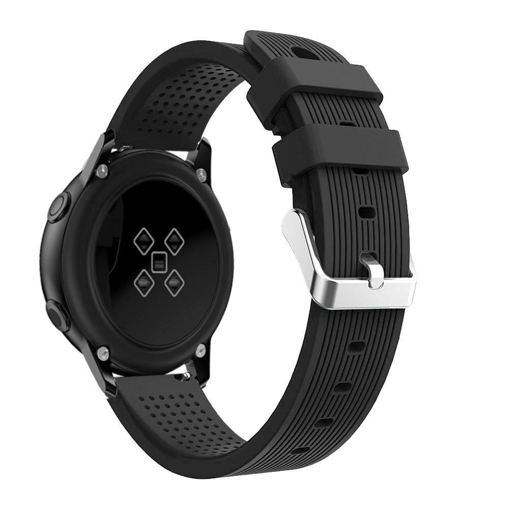 Correa de silicona para Samsung Galaxy Watch Active, negro