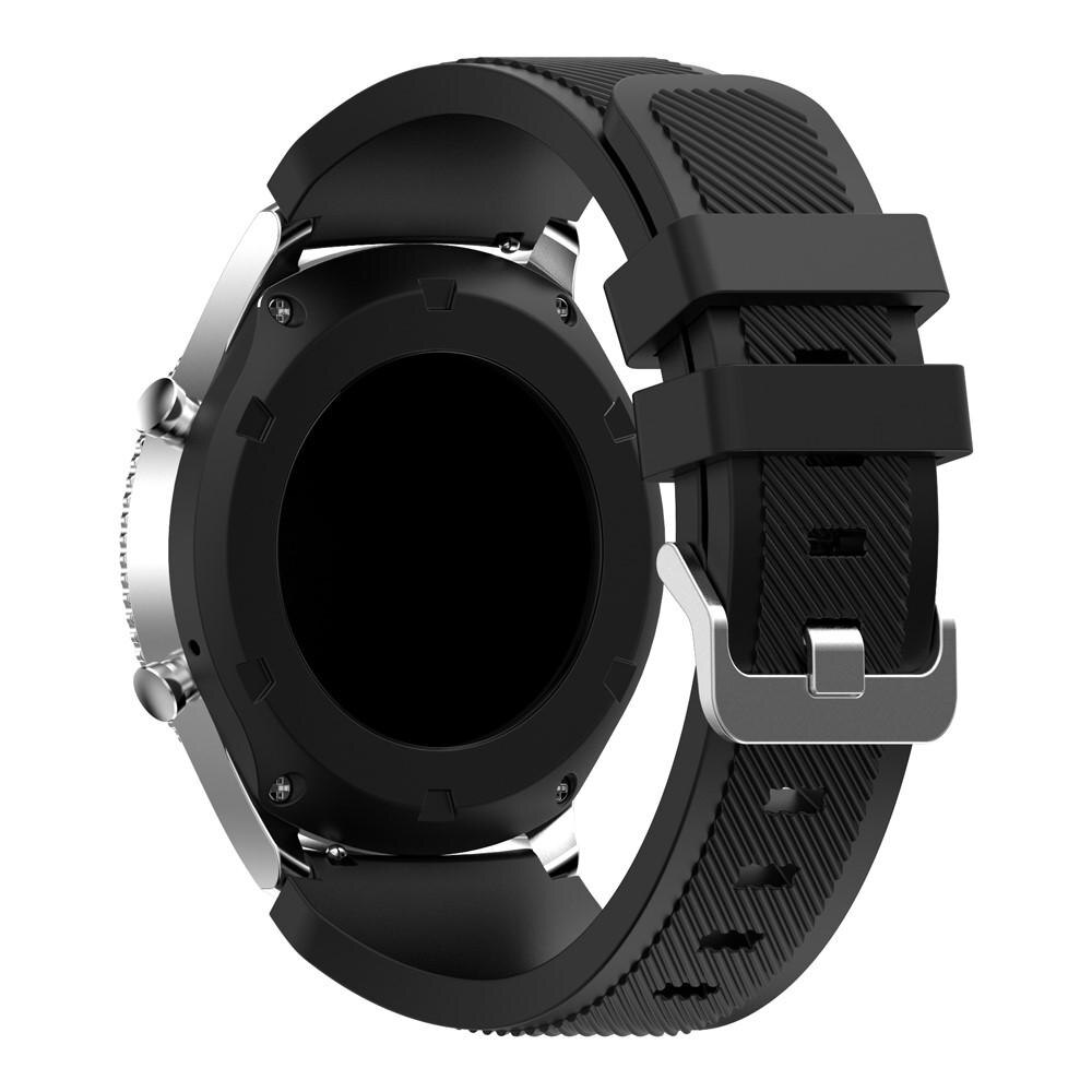 Correa de silicona para Samsung Gear S3 Frontier, Negro