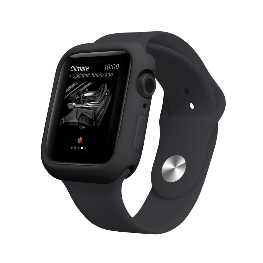 Funda de silicona Apple Watch 44 mm Negro