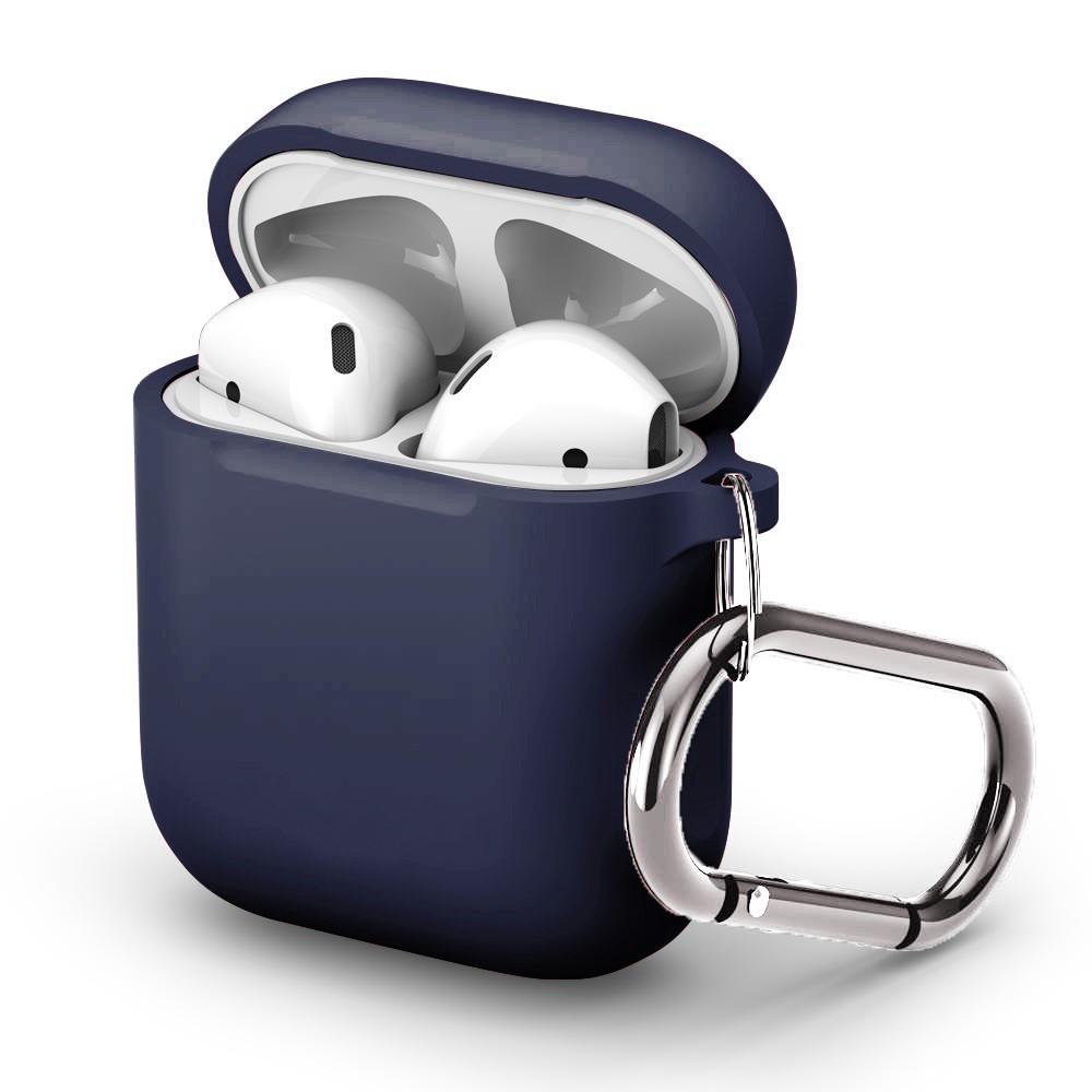 Funda de silicona con mosquetón AirPods Azul marino