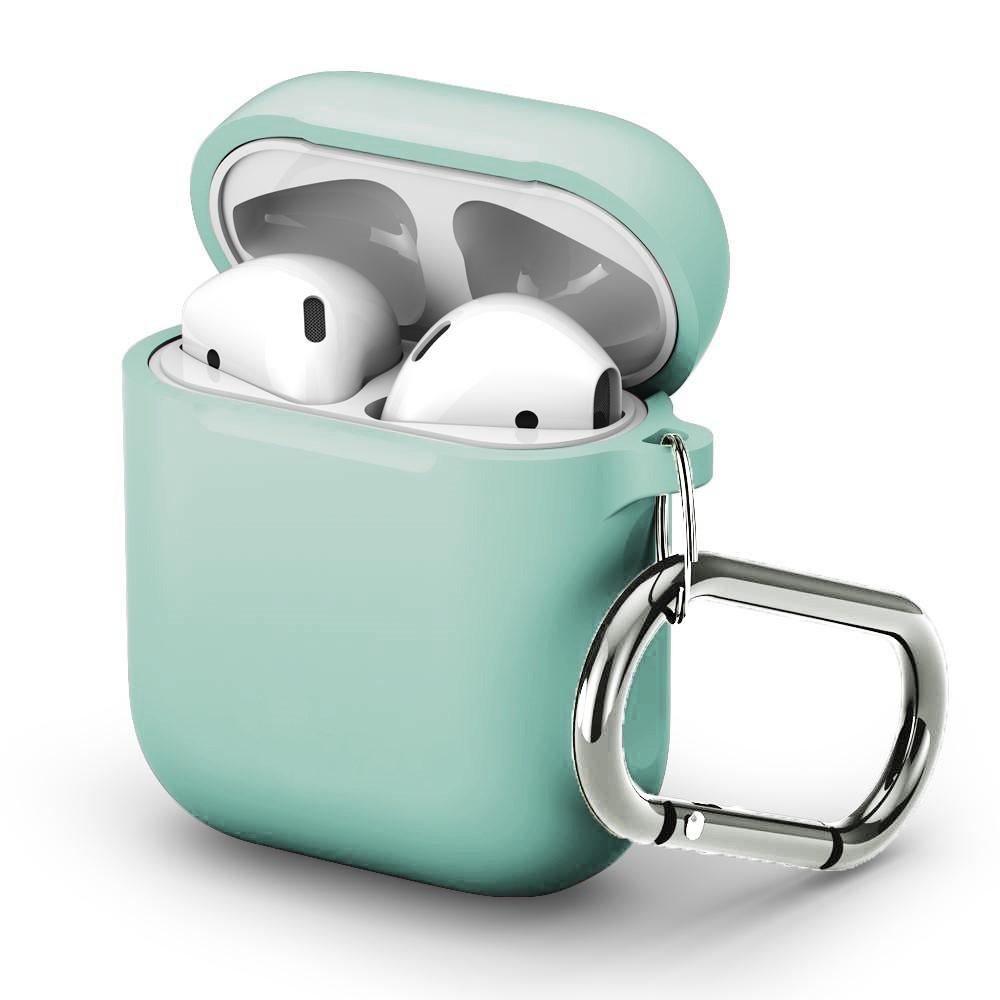 Funda de silicona con mosquetón AirPods Azul