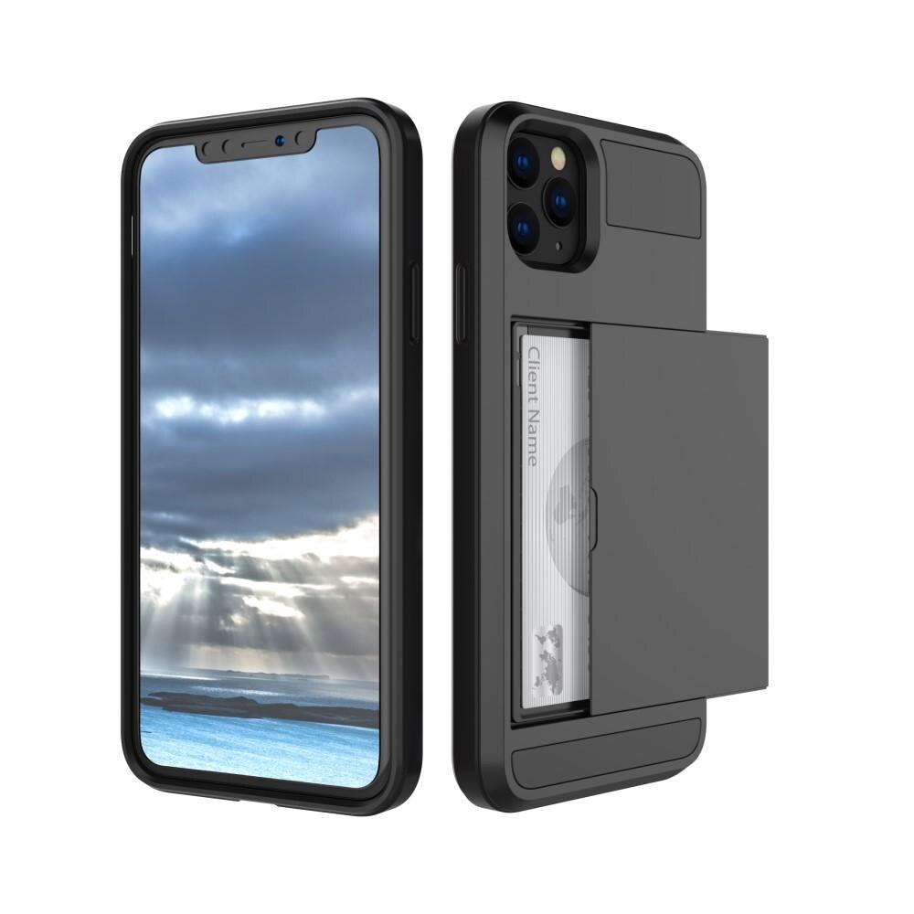 Funda con ranura para tarjetas iPhone 11 Pro Max Negro