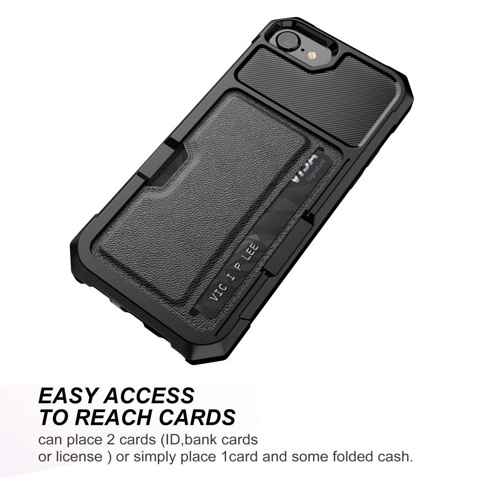 Funda Tough Card Case iPhone SE (2020) negro