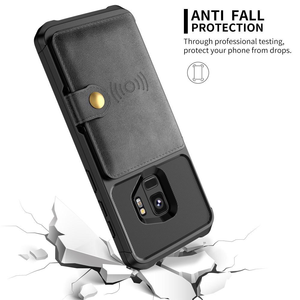 Funda con tarjetero Tough Multi-slot Samsung Galaxy S9 Negro