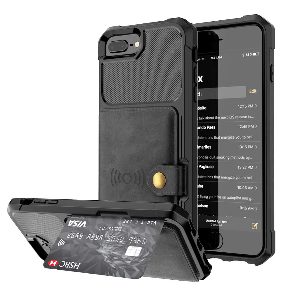 Funda con tarjetero Tough Multi-slot iPhone 7 Plus/iPhone 6 Plus/6S Plu/iPhone 8 Plus Negro
