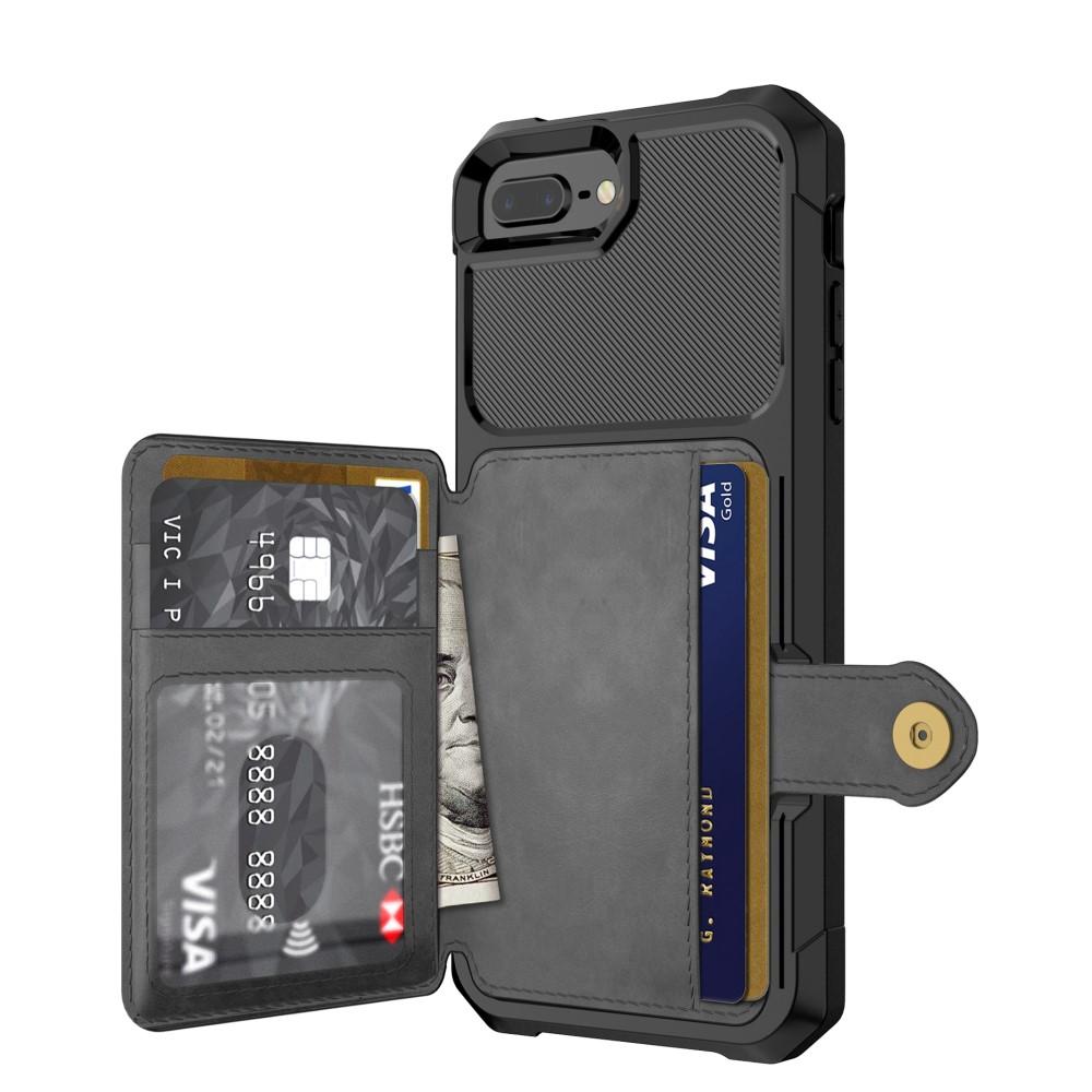 Funda con tarjetero Tough Multi-slot iPhone 7 Plus/iPhone 6 Plus/6S Plu/iPhone 8 Plus Negro