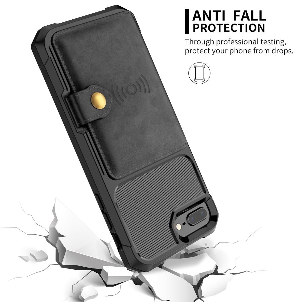 Funda con tarjetero Tough Multi-slot iPhone 7 Plus/iPhone 6 Plus/6S Plu/iPhone 8 Plus Negro