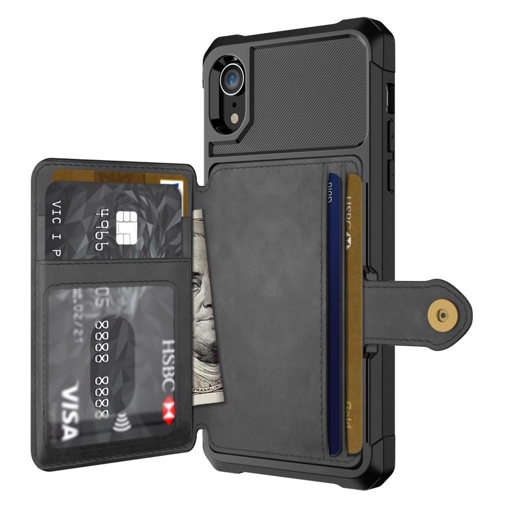 Funda con tarjetero Tough Multi-slot iPhone Xr Negro