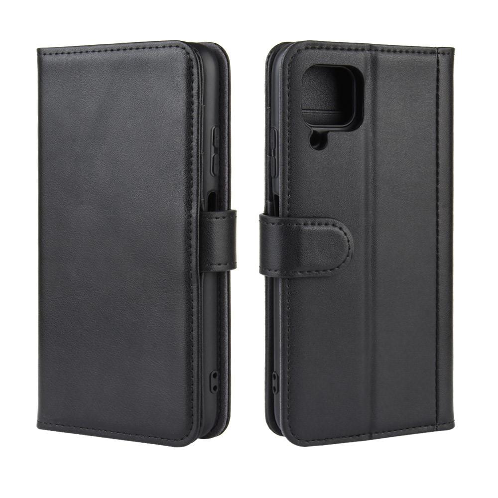 Funda de cuero genuino Huawei P40 Lite, Negro