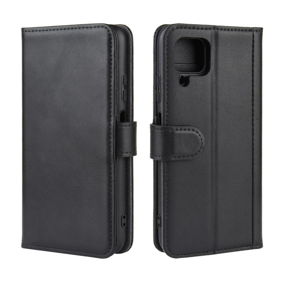 Funda de cuero genuino Huawei P40 Lite, negro