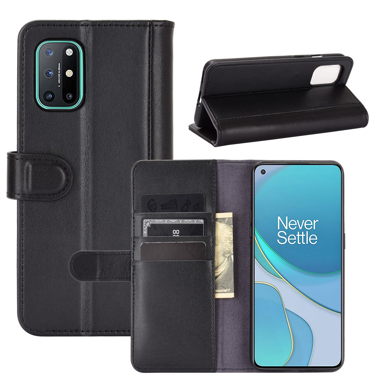 Funda de cuero genuino  OnePlus 8T, Negro