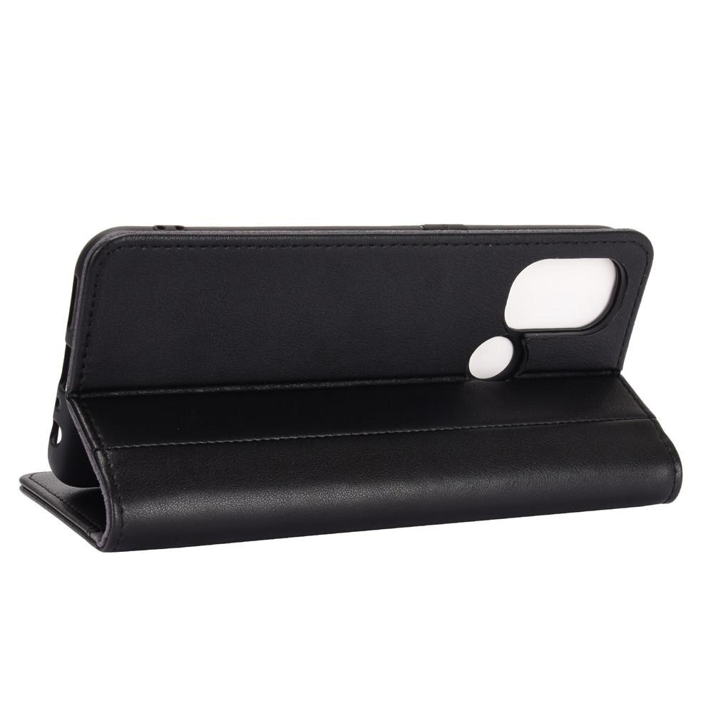 Funda de cuero genuino  OnePlus Nord N100, Negro
