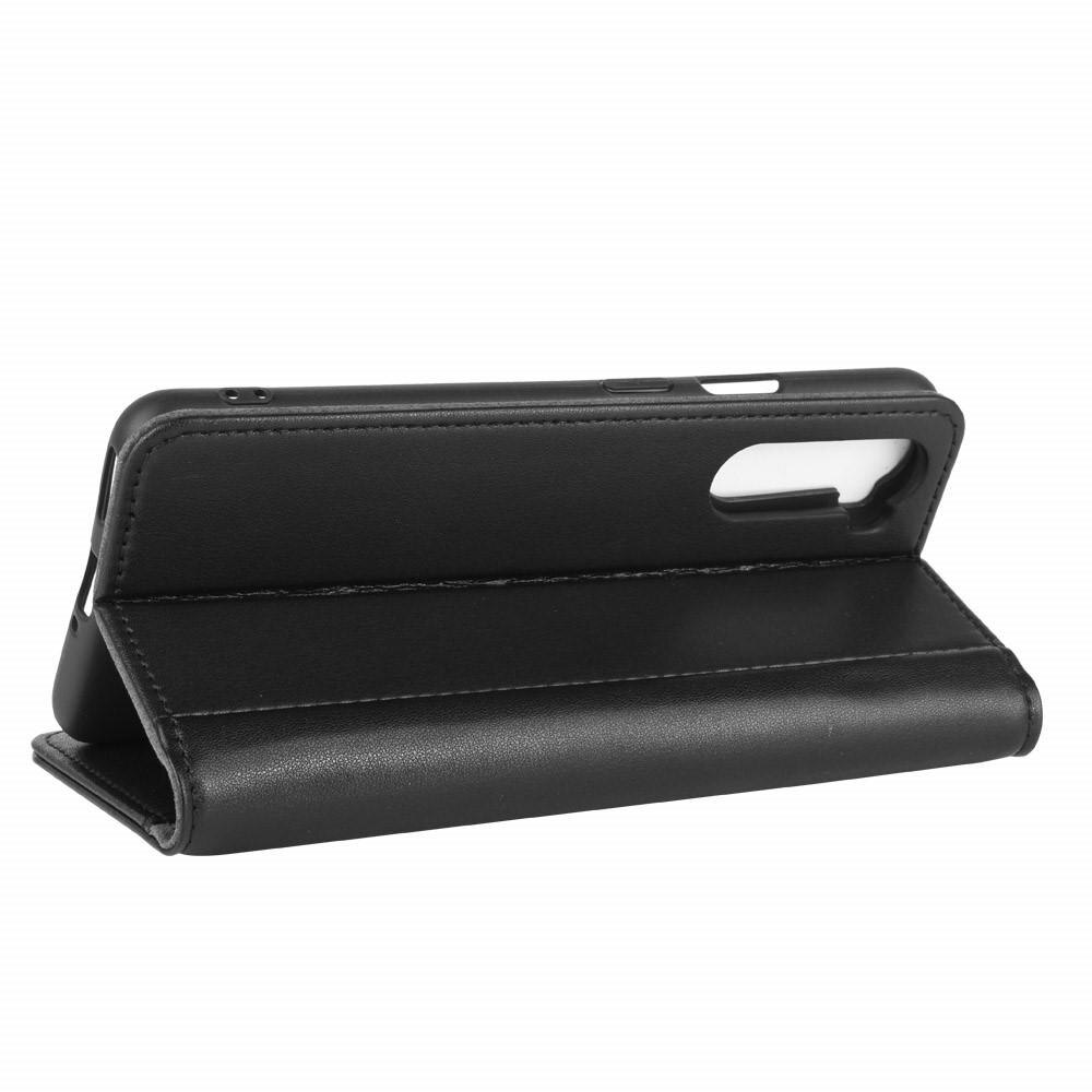 Funda de cuero genuino  OnePlus Nord, Negro