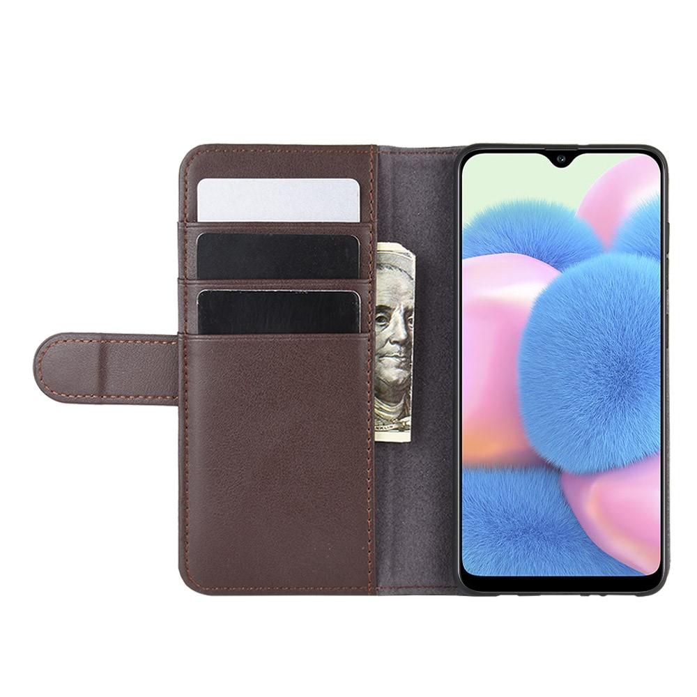 Funda de cuero genuino Samsung Galaxy A41, Marrón