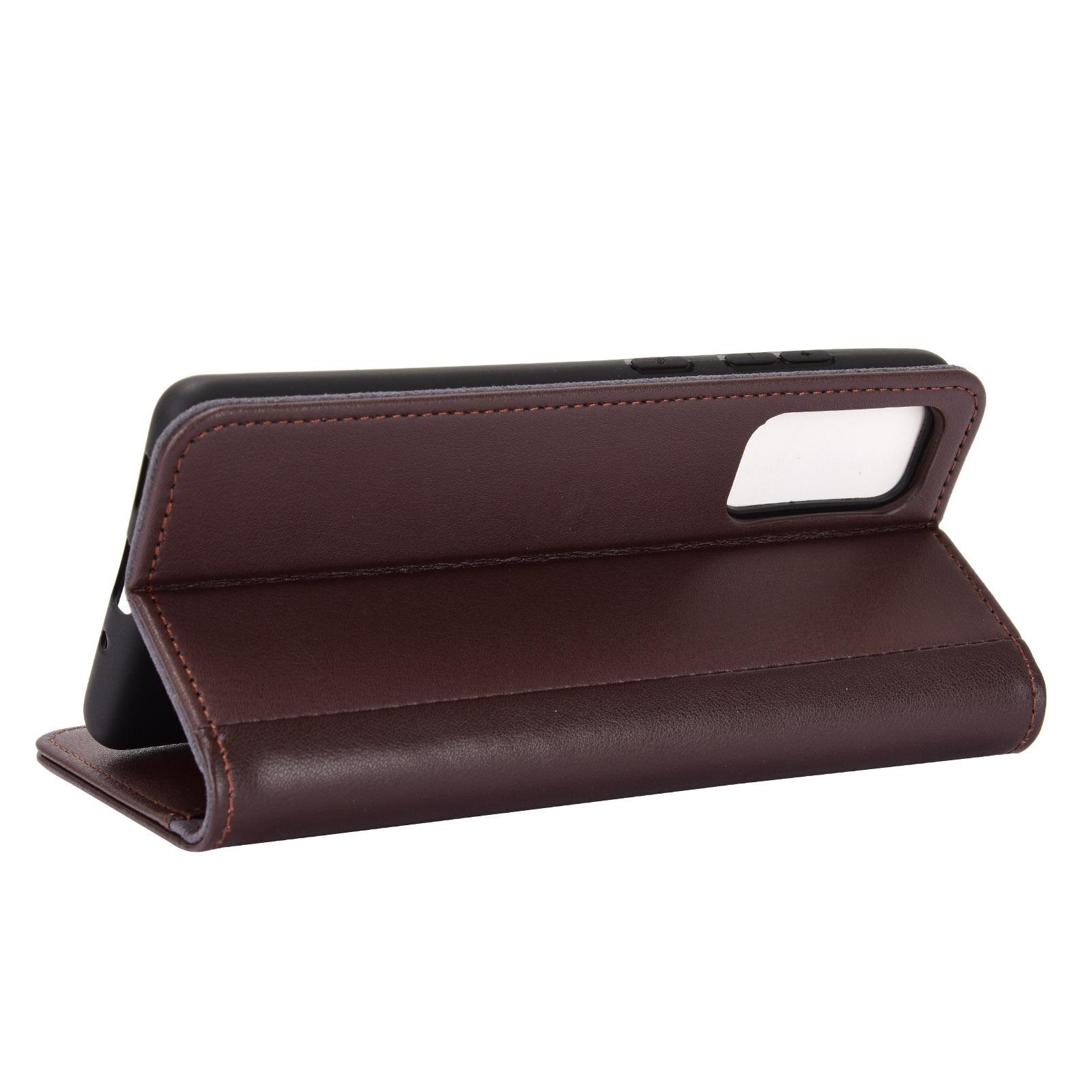 Funda de cuero genuino Samsung Galaxy S20 FE, Marrón