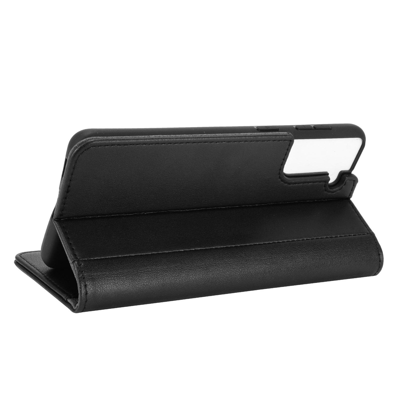 Funda de cuero genuino Samsung Galaxy S21, Negro