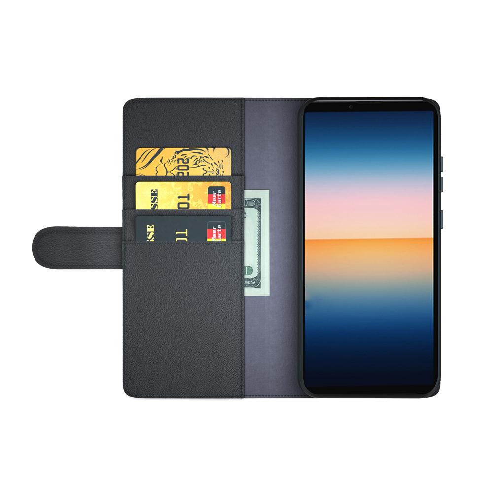 Funda de cuero genuino Sony Xperia 10 III, Marrón