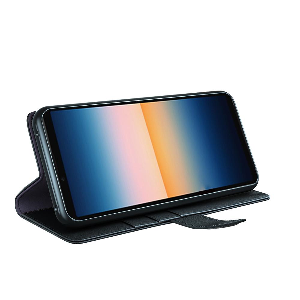 Funda de cuero genuino Sony Xperia 10 III, Marrón