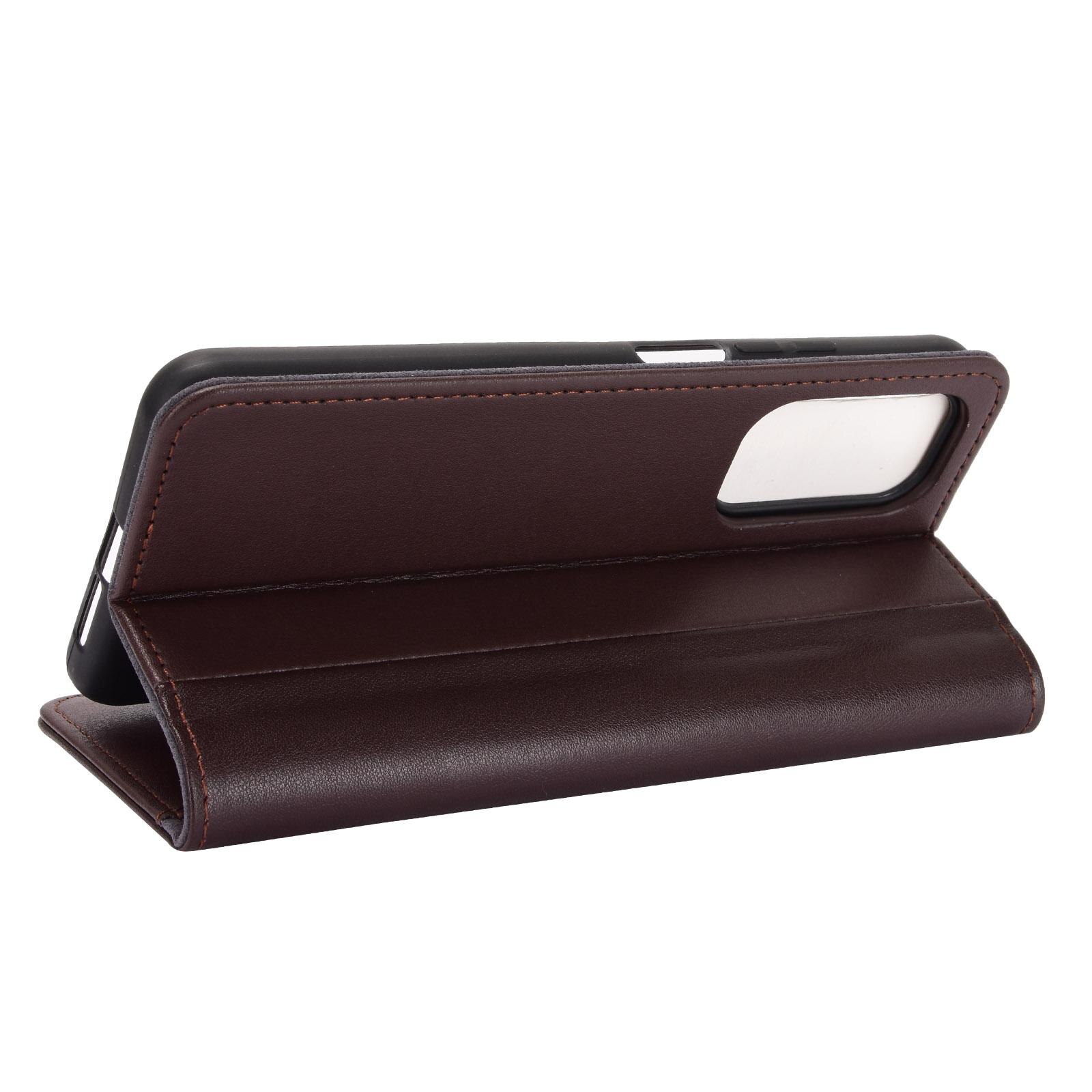 Funda de cuero genuino Xiaomi Mi 10T/10T Pro, Marrón