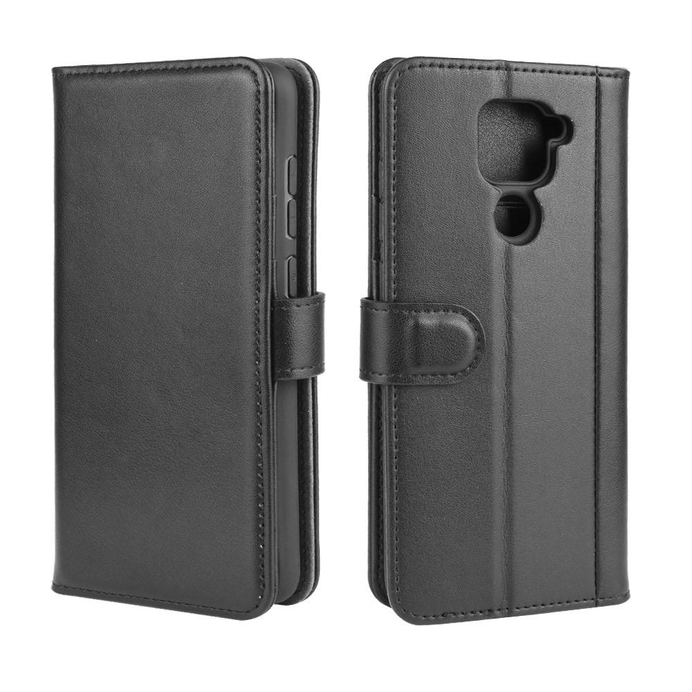 Funda de cuero genuino Xiaomi Redmi Note 9, negro