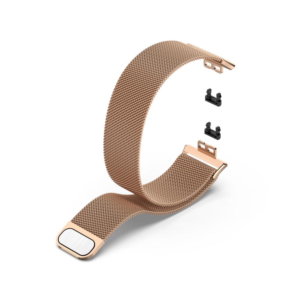 Pulsera milanesa para Huawei Watch Fit, Oro rosa