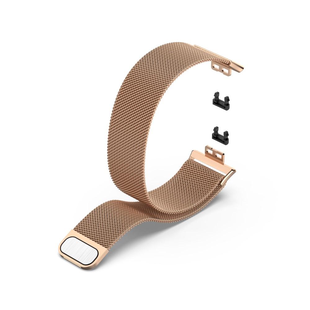 Pulsera milanesa para Huawei Watch Fit, oro rosa