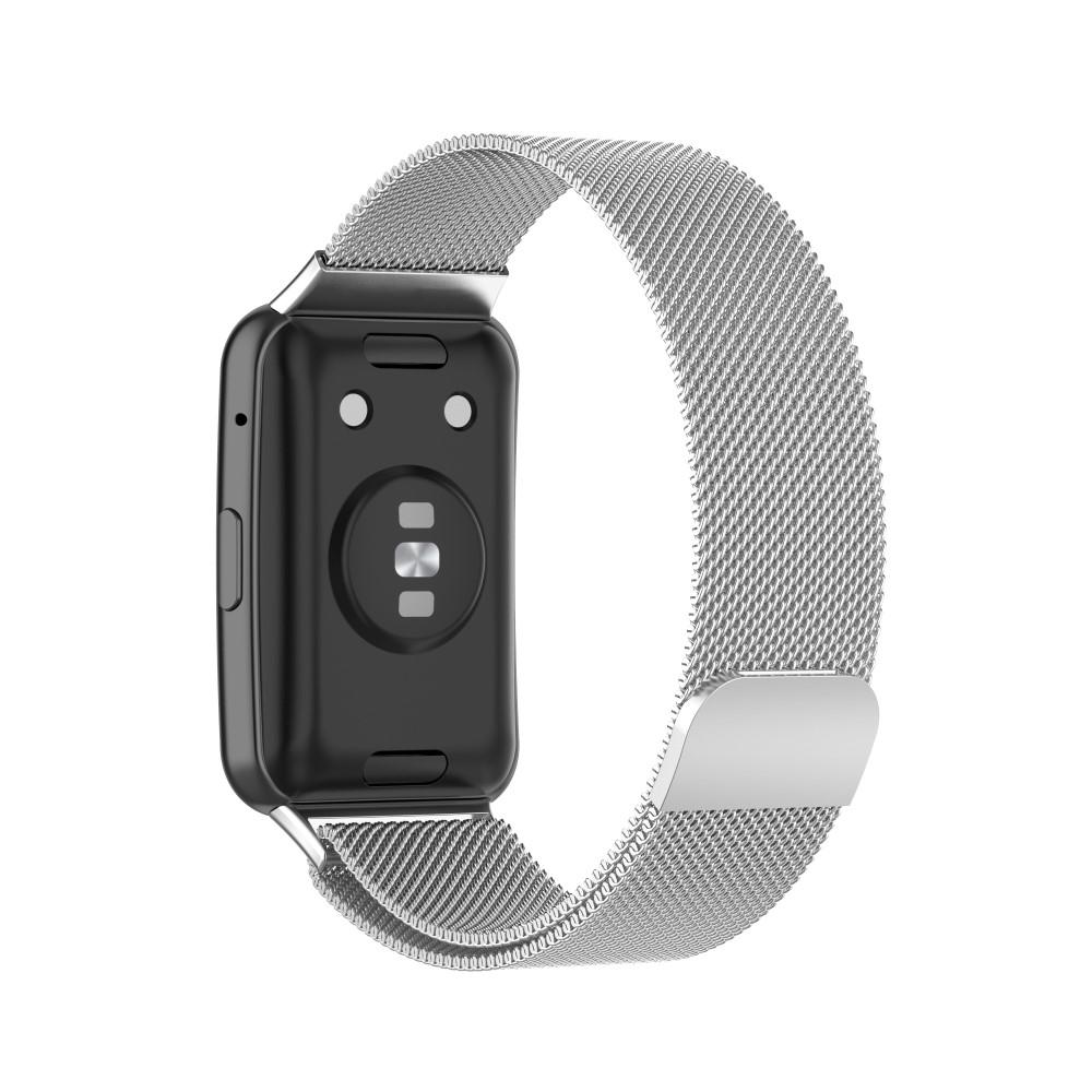 Pulsera milanesa para Huawei Watch Fit, Plata