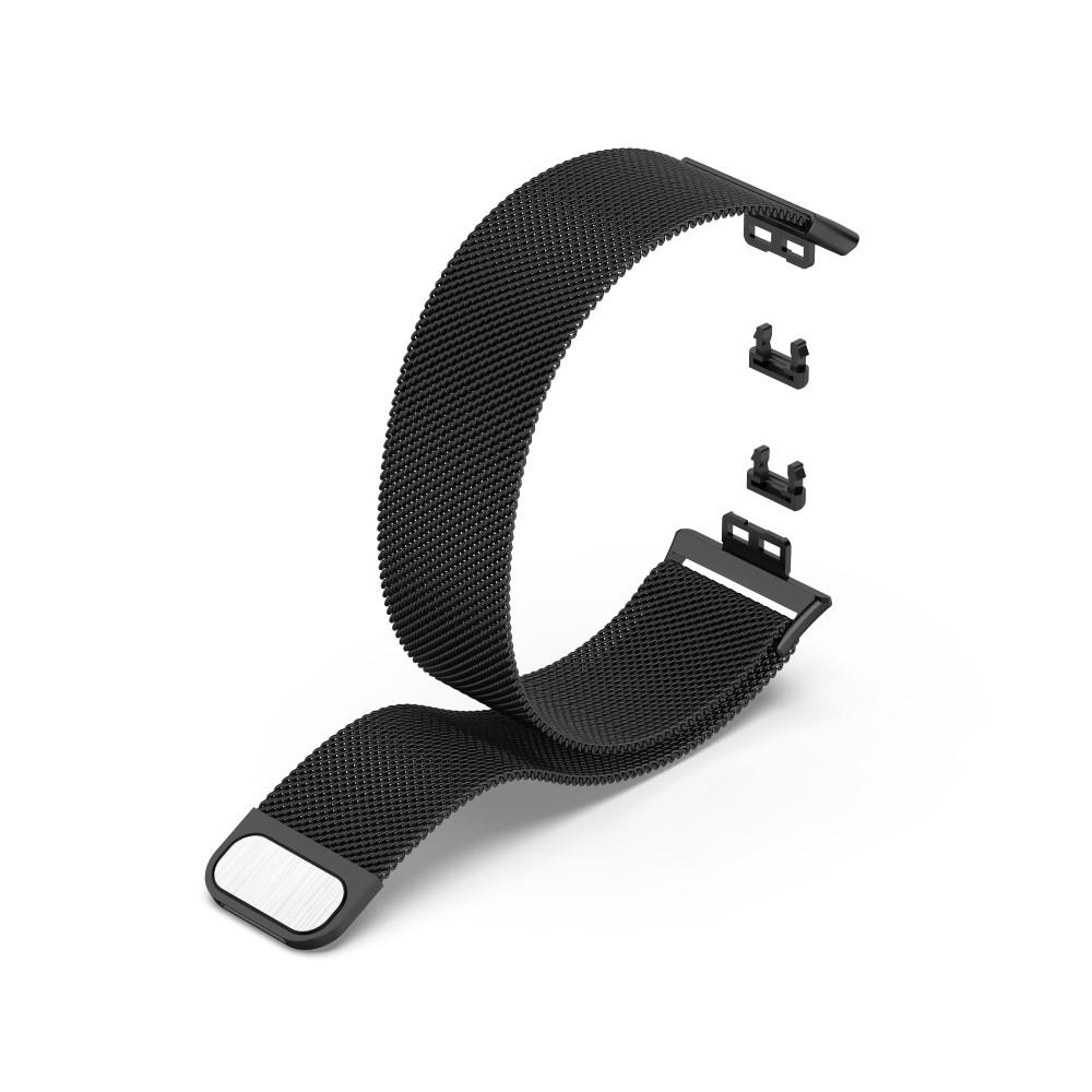 Pulsera milanesa para Huawei Watch Fit, Negro