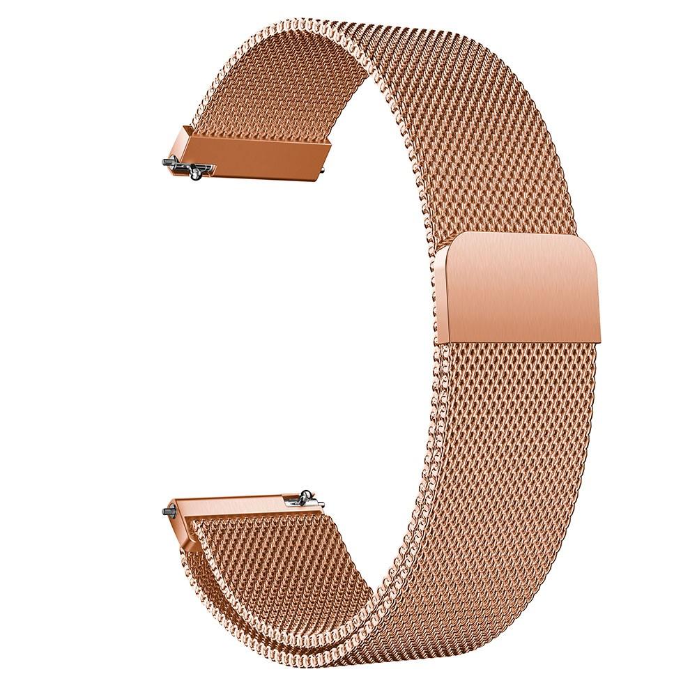 Pulsera milanesa para Huawei Watch GT 3 42mm/Watch GT 2 42mm, Oro rosa