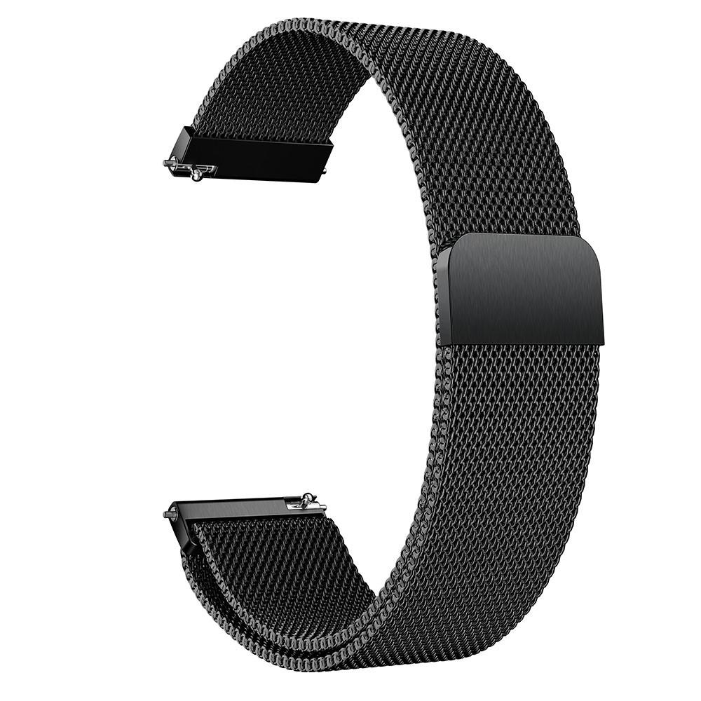 Pulsera milanesa para Huawei Watch GT 3 42mm/Watch GT 2 42mm, Negro