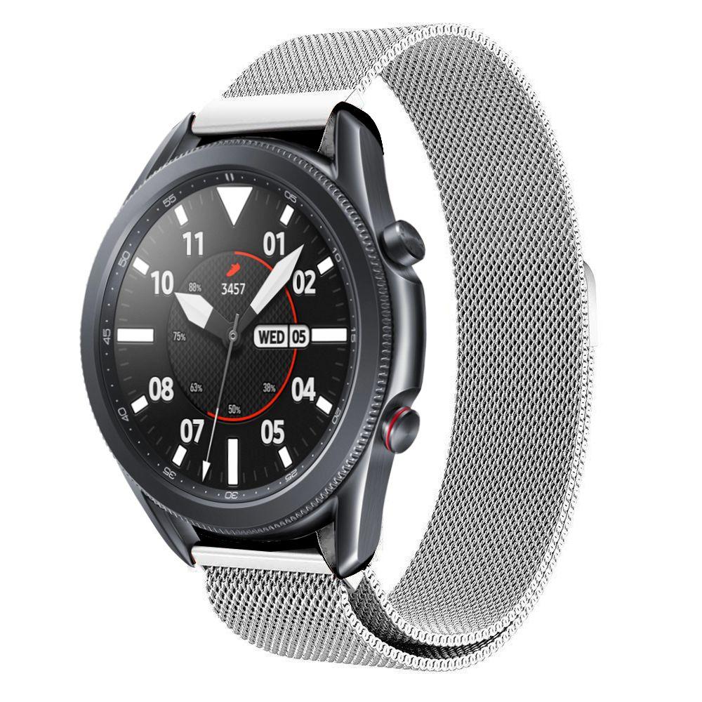 Pulsera milanesa para Samsung Galaxy Watch 3 41mm, Plata