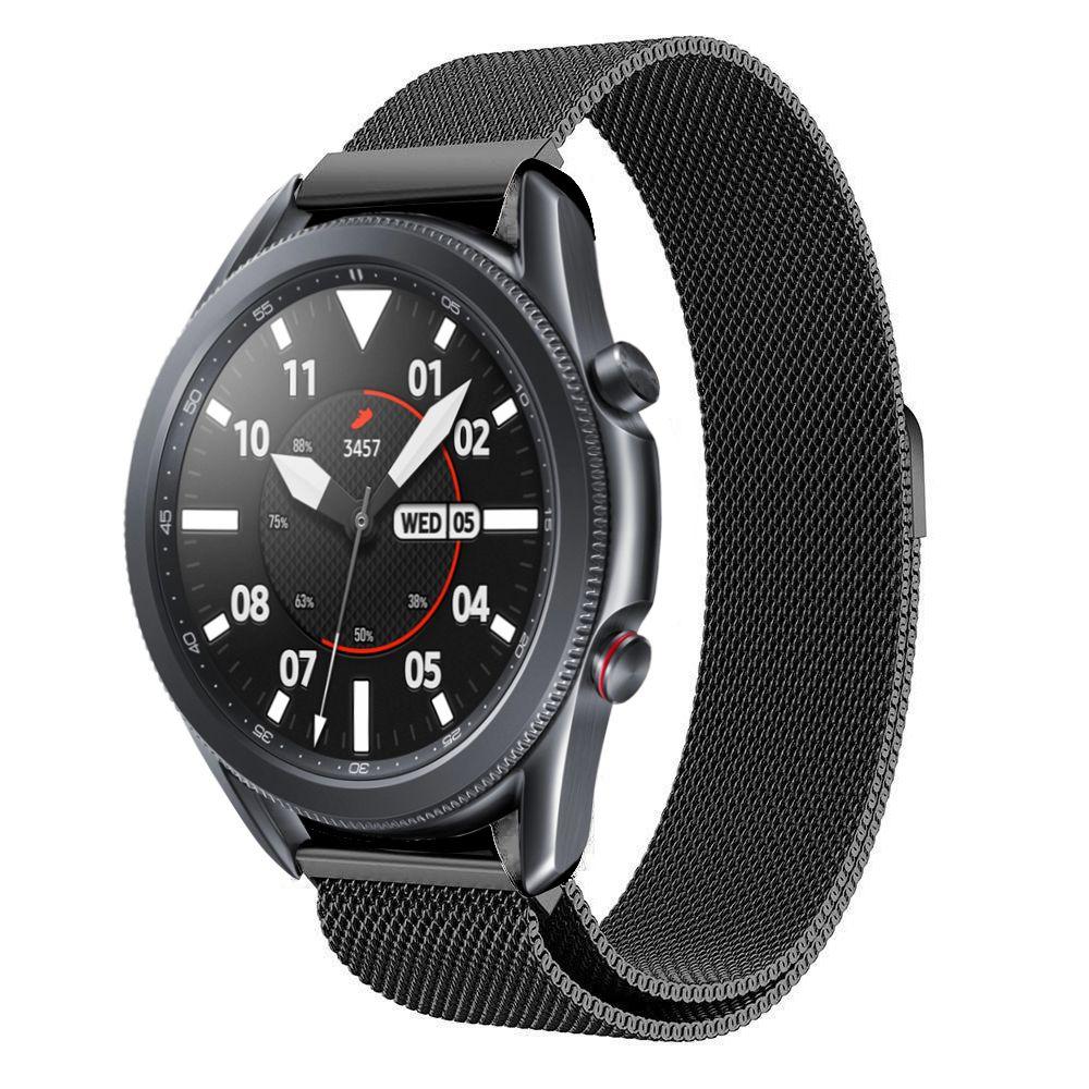 Pulsera milanesa para Samsung Galaxy Watch 3 41mm, Negro