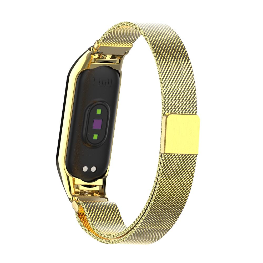 Pulsera milanesa para Xiaomi Mi Band 5/6, oro