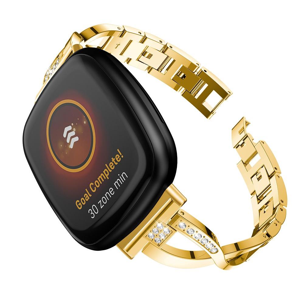 Correa Cristal Fitbit Versa 3/Sense Gold