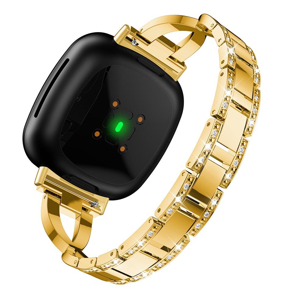 Correa Cristal Fitbit Versa 3/Sense Gold