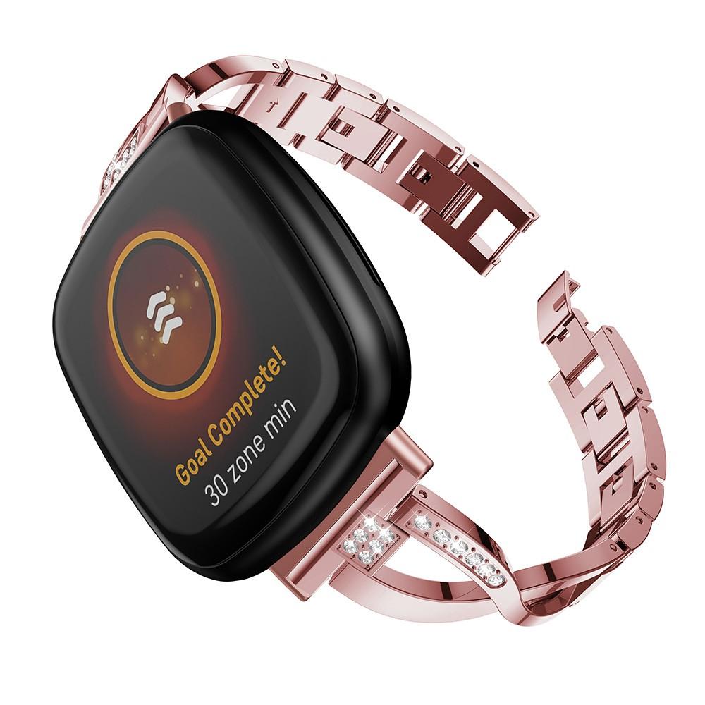 Correa Cristal Fitbit Versa 3/Sense Pink