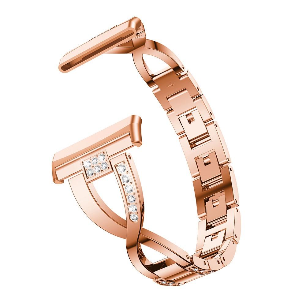 Correa Cristal Fitbit Versa 3/Sense Rose Gold