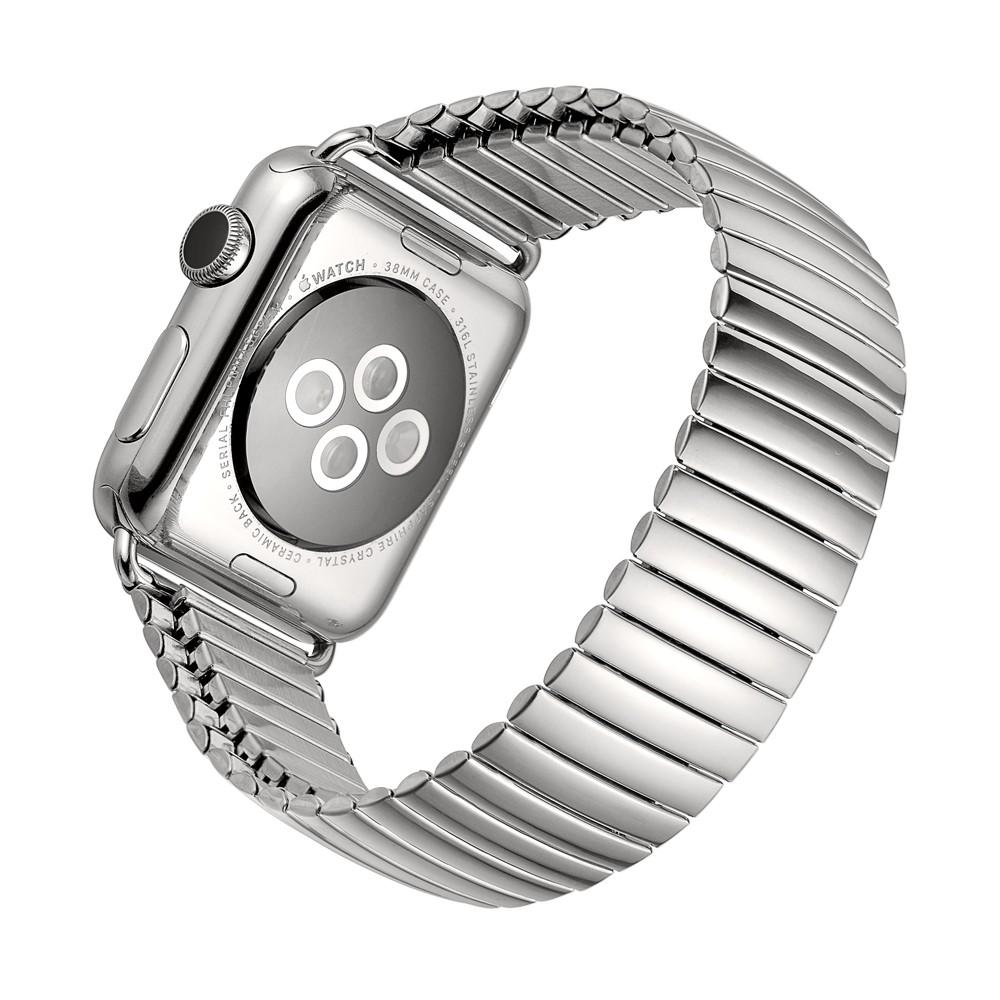 Correa elástica de acero Apple Watch 41mm Series 9 plata