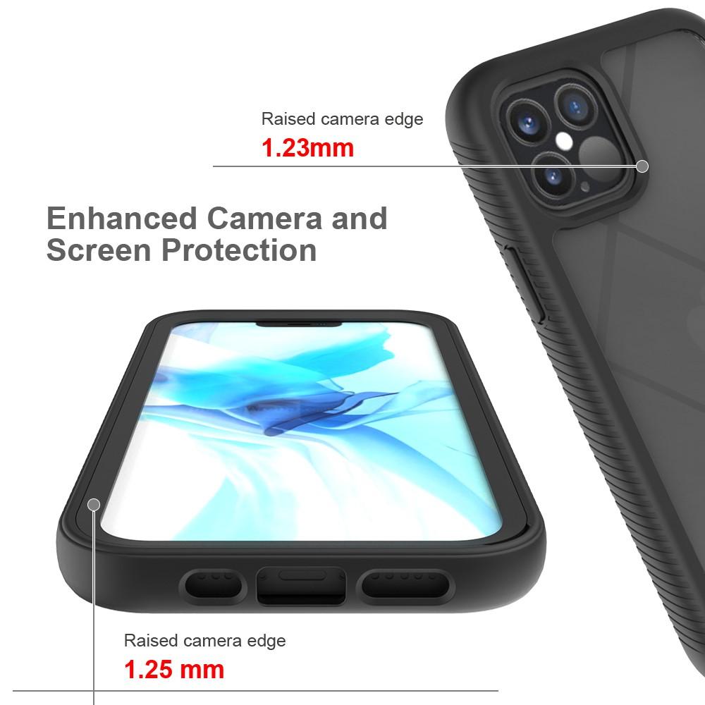 Funda con cobertura total iPhone 12/iPhone 12 Pro Negro