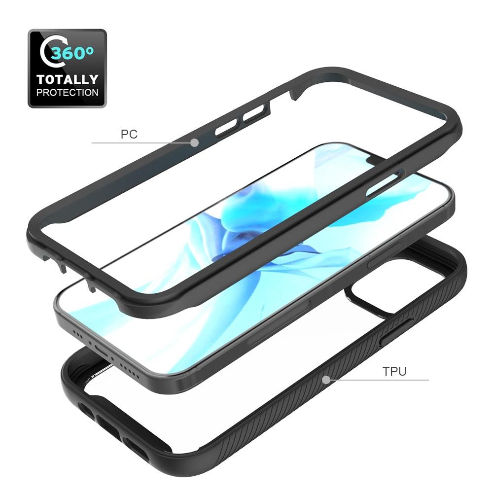 Funda con cobertura total iPhone 12/iPhone 12 Pro Negro