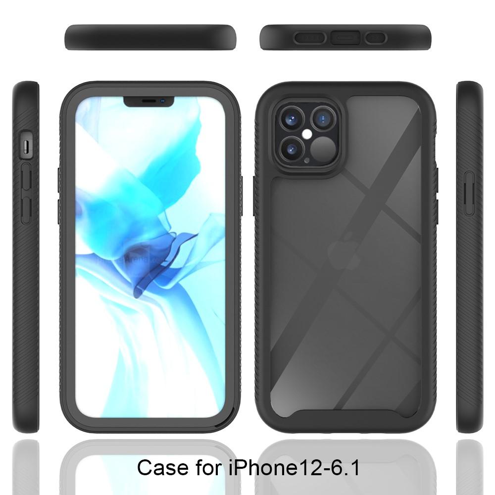 Funda con cobertura total iPhone 12/iPhone 12 Pro Negro
