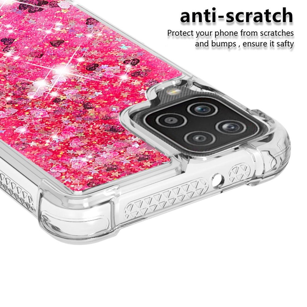 Funda Glitter Powder TPU Samsung Galaxy A12 5G Rojo