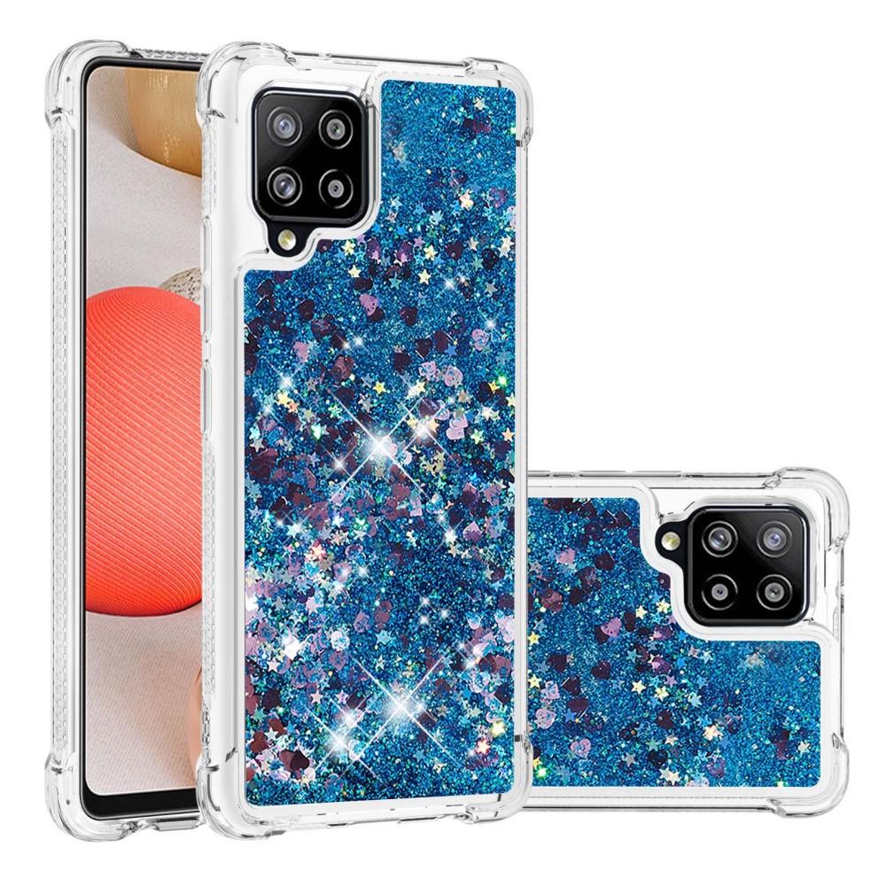 Funda Glitter Powder TPU Samsung Galaxy A42 Azul