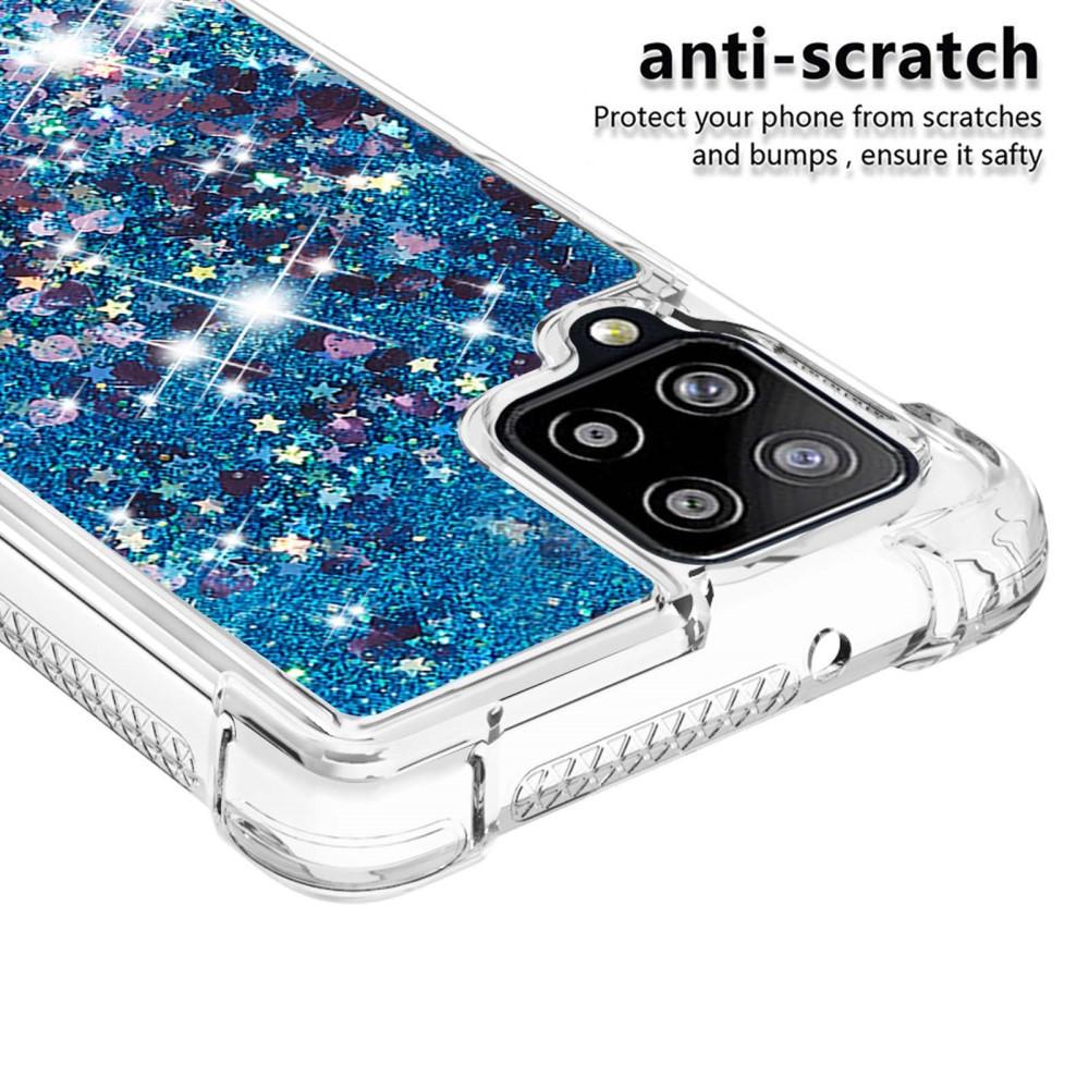 Funda Glitter Powder TPU Samsung Galaxy A42 Azul